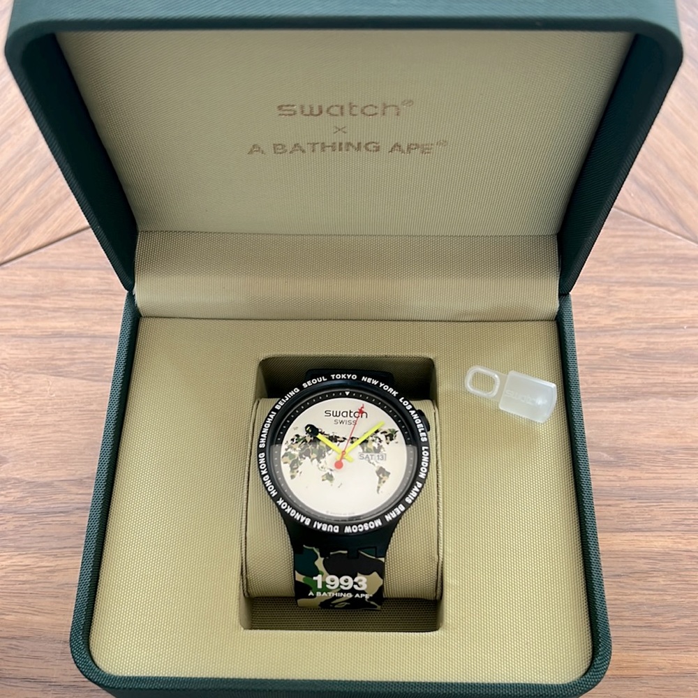 COPY - Swatch x A Bathing Ape (Bape) Watch- FULL SET!